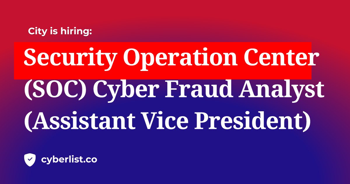 CyberListCo's tweet card. Jobs