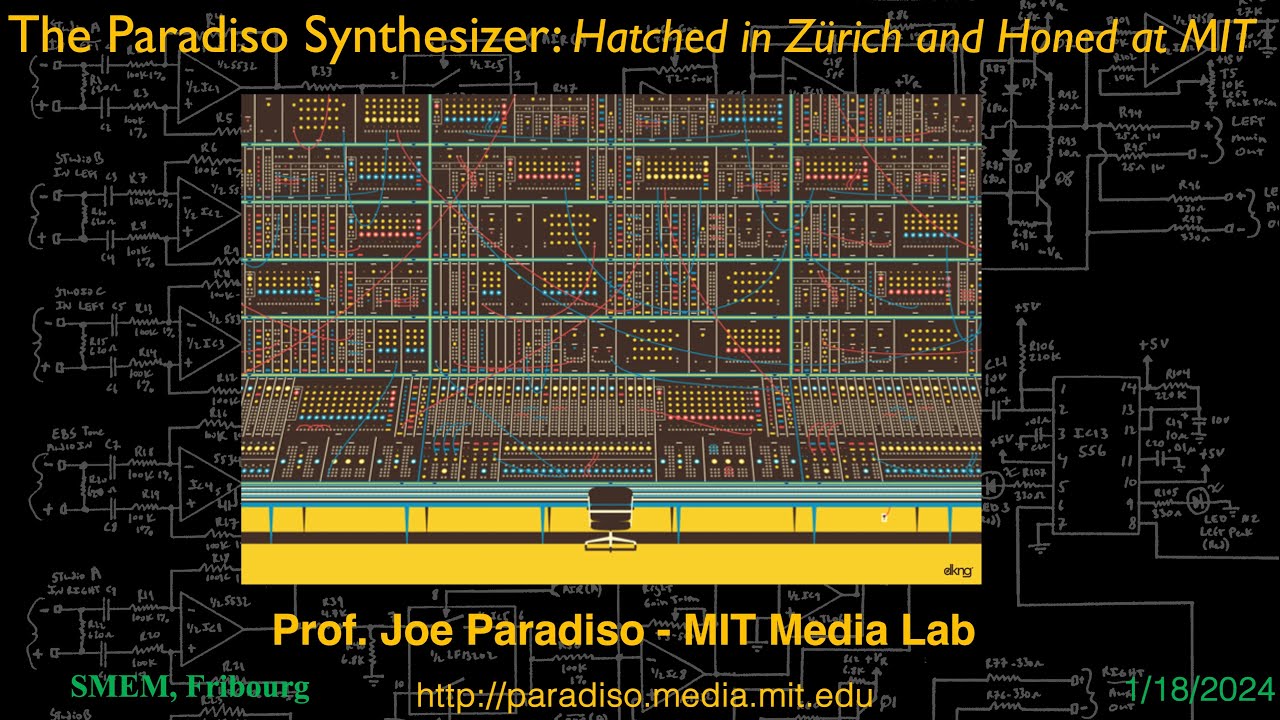 ModularSynth's tweet card. Talk: The Paradiso Synth - Hatched in Zürich and Honed at MIT