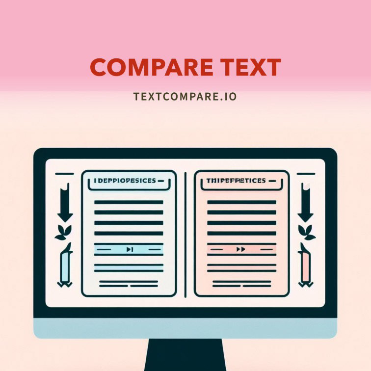 TextCompareIO's tweet card. Text Compare Home Page