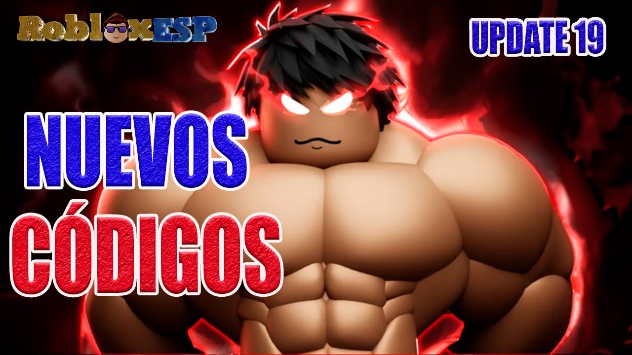 SoyRobloxESP's tweet card. UPDATE 19 💪 CÓDIGOS DE LIGA DE GIMNASIO en Roblox GYM LEAGUE CODES