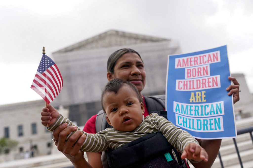StopAAPIHate's tweet card. Supreme Court limits judges' power on nationwide injunctions, but fate of Trump birthright citizenship order unclear.