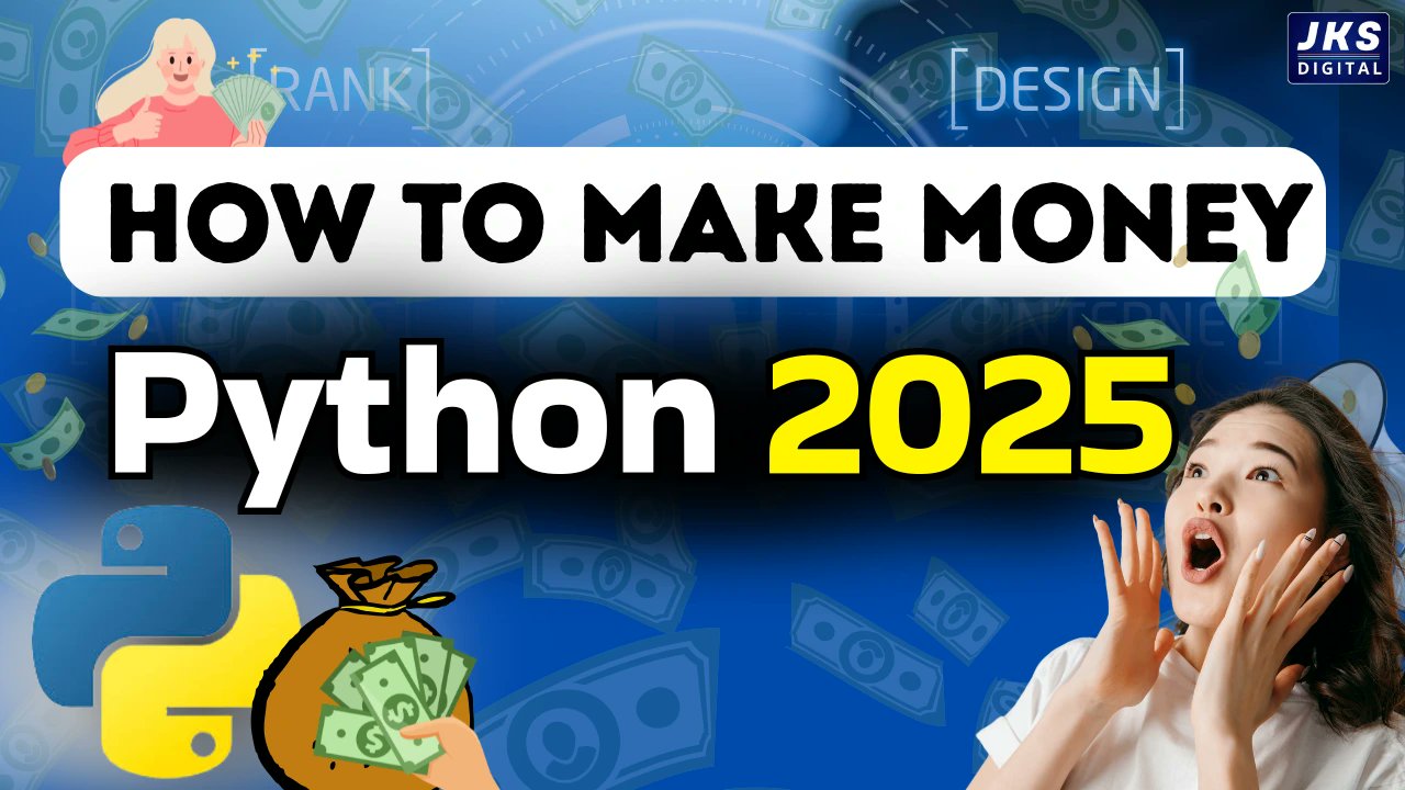 FsDigital01's tweet card. How to Make Money with Python in 2025:- In today’s digital age, Python is not just a programming language; it’s a powerful tool to