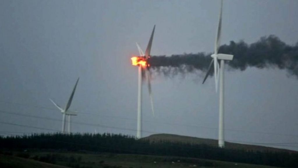 Tecplot's tweet card. Renewable energy experts today dismissed an incident where a wind turbine caught fire in gale force winds as a "freak" occurrence.
