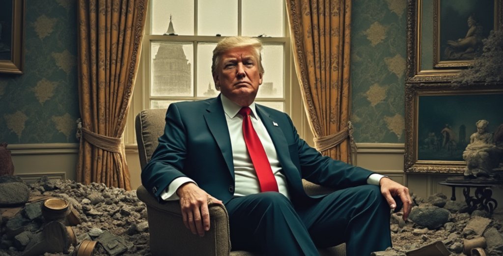 highbrow_nobrow's tweet card. Historian Michael Beschloss labels Donald Trump not just the worst president in U.S. history, but the 'Lord of the Flies,' capturing the chaos and decay of his presidency and its lasting impact on...