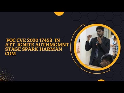 karthithehacker's tweet card. POC CVE 2020 17453 in att ignite authmgmnt stage spark harman com