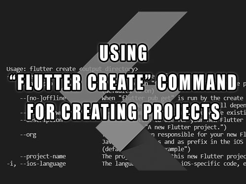 HowToSolution's tweet card. The "flutter create" command use has many options & arguments. They are listed in this article with additional information for some of them.