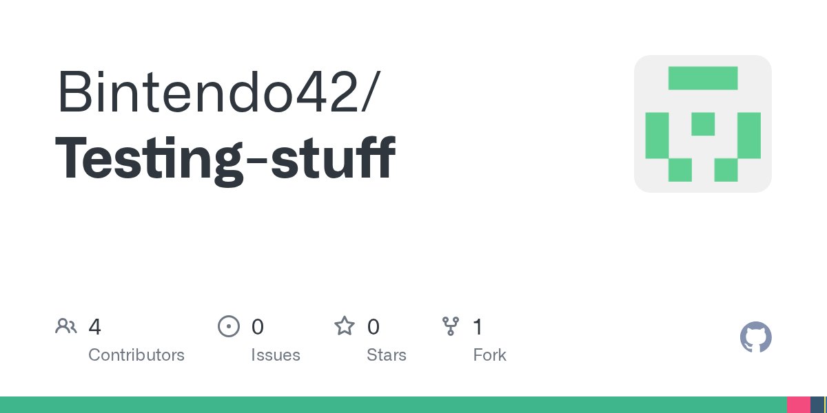 NewLispRepos's tweet card. Contribute to Bintendo42/Testing-stuff development by creating an account on GitHub.