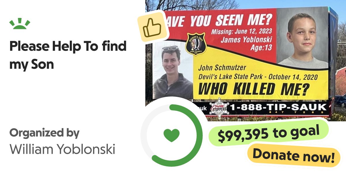 Letters2Esme's tweet card. Hi my name is Bill Yoblonski I'm raising money for a private investigator , searches, rew… William Yoblonski needs your support for Please Help To find my Son