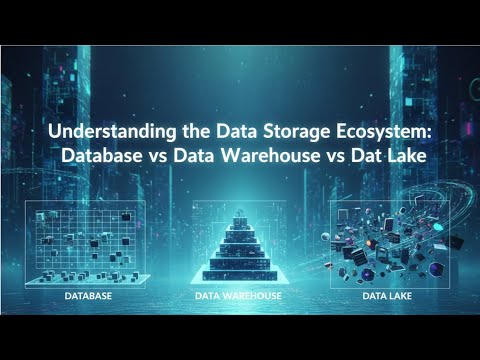 learn_scitech's tweet card. Understanding the Data Storage Ecosystem: Database vs Data Warehouse...