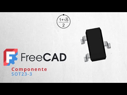 AqueronteBlog's tweet card. FreeCAD. SOT23-3