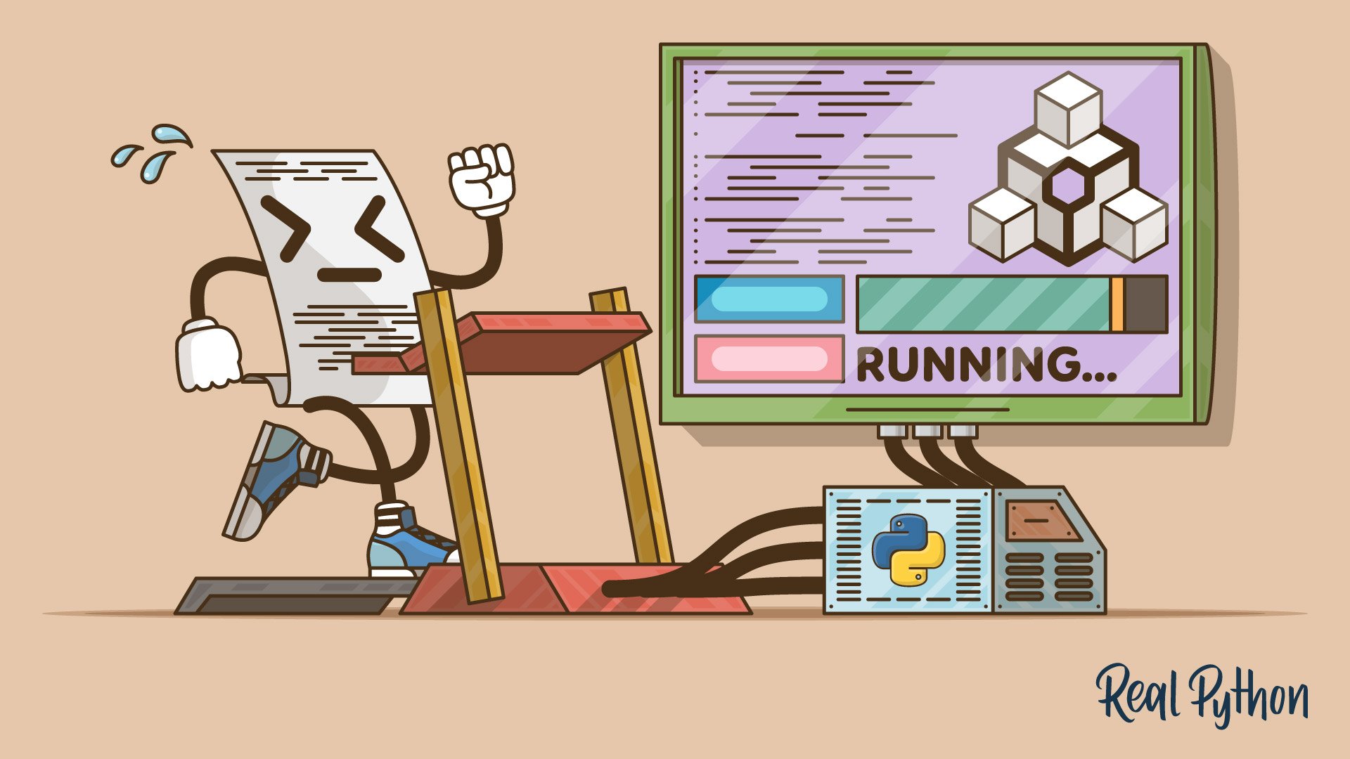 realpython's tweet card. A Python script or program is a file containing executable Python code. Being able to run Python scripts and code is probably the most important skill that you need as a Python developer. By running...