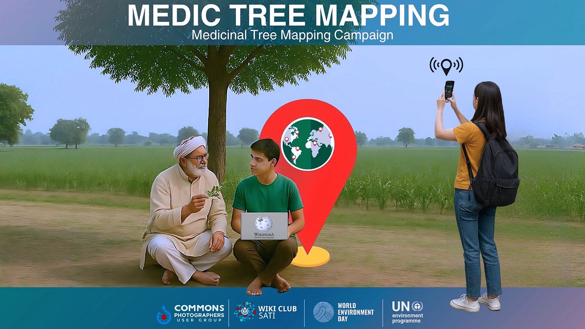 SuyashBhopal's tweet card. Mapping Roots of Healing: Join the “Medic Tree Mapping Campaign”