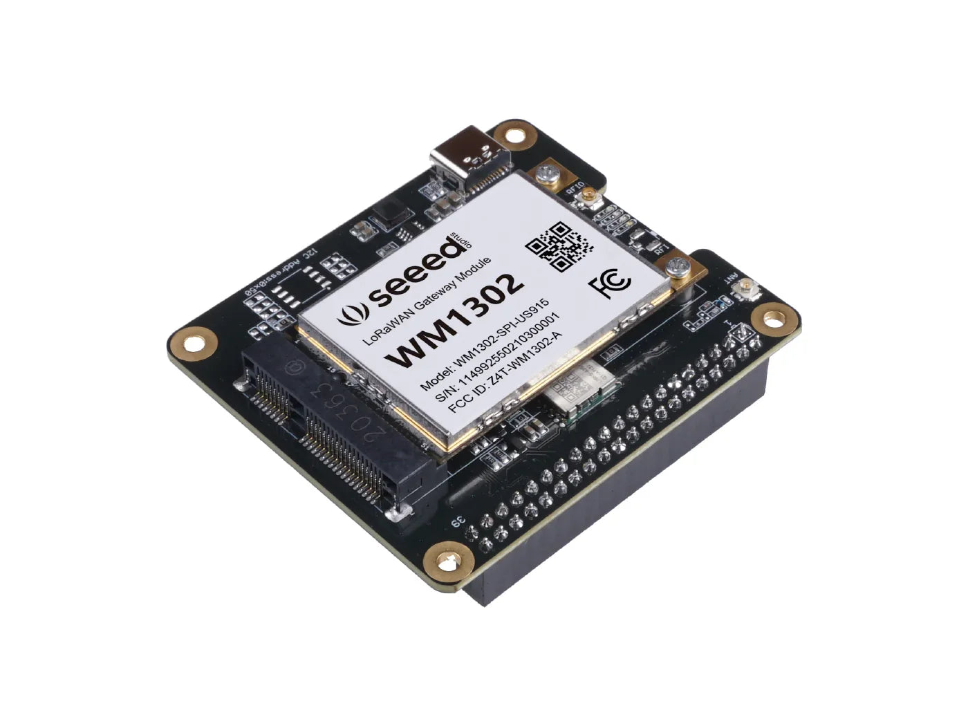 openelabio's tweet card. 🧩 WM1302 Raspberry Pi HAT – LoRaWAN Expansion for Pi-Based Gateways The WM1302 Pi HAT is a compact Raspberry Pi expansion board