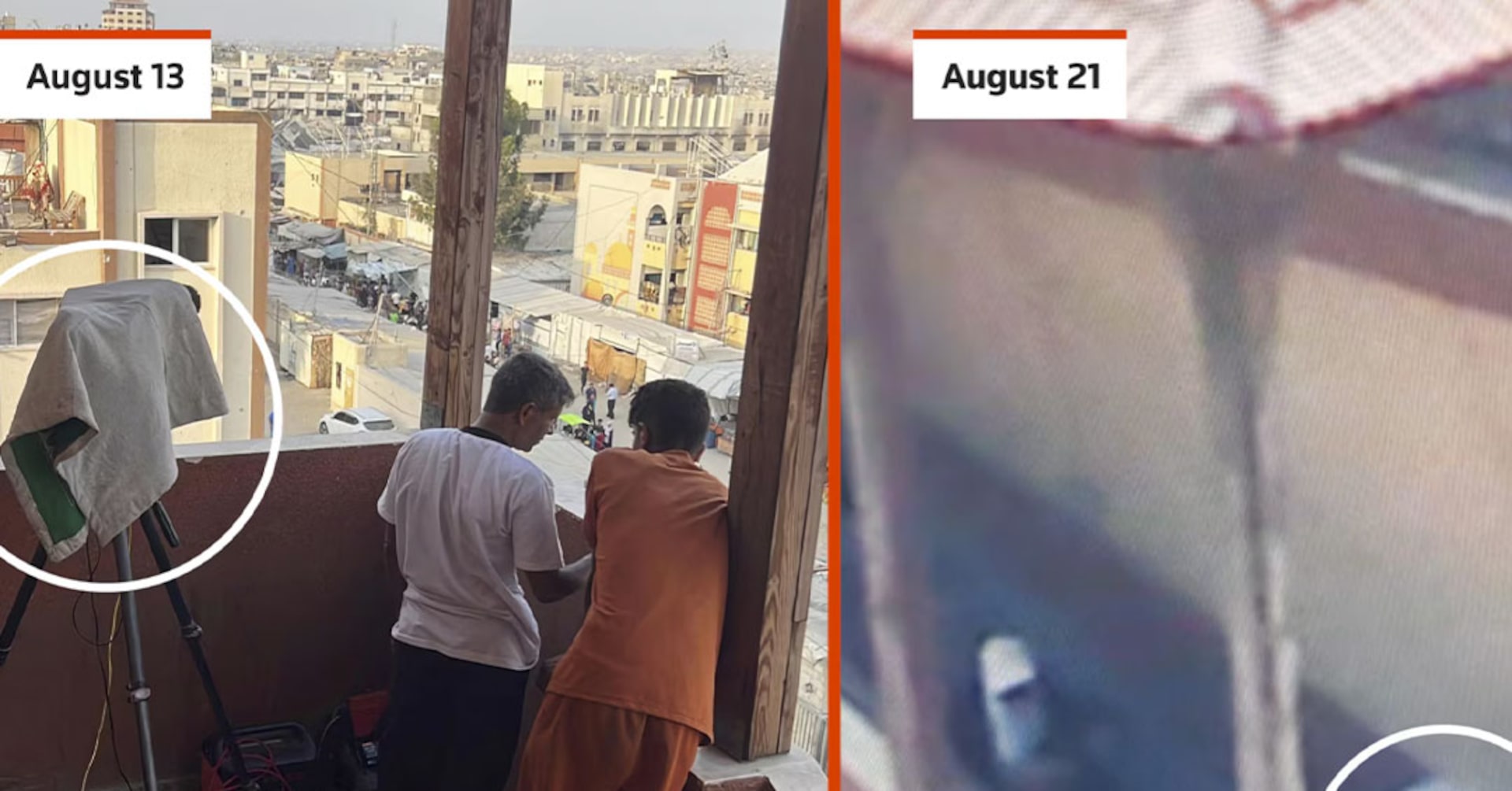 SarahbaxterSTM's tweet card. The August 25 attack on Nasser Hospital killed 22, including five journalists.