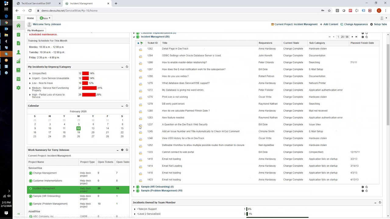 TechExcel's tweet card. ServiceWise Overview