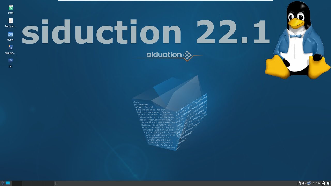 distrotours's tweet card. siduction 22.1 Full Tour