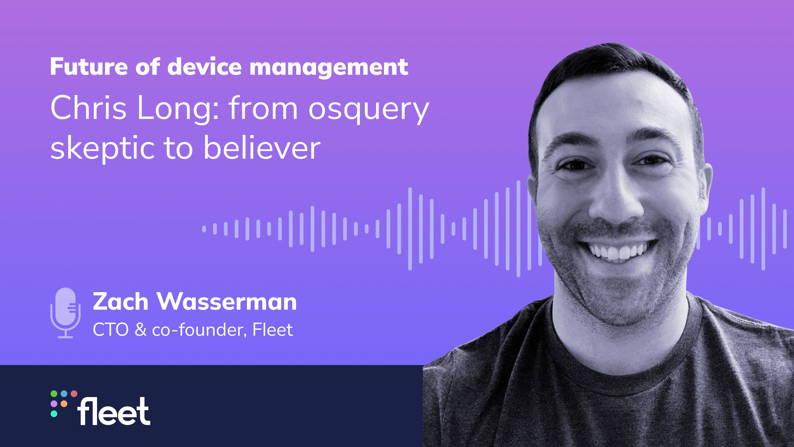 thezachw's tweet card. Future of device management episode 3 by Zach Wasserman