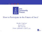 jcp_org's tweet card. How to Participate in the Future of Java @ Jazoon 2013