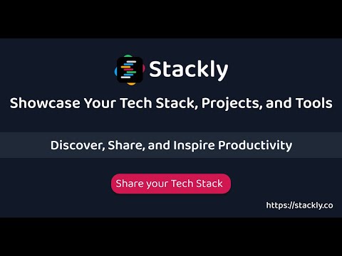 ScriptMint's tweet card. 🚀 Welcome to Stackly – Your Personalized Tech Stack and Project...