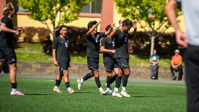 CSUSM_MSoc's tweet card. The Cal State San Marcos men's soccer team (2-3-3, 1-0-0 CCAA) got off to a strong start in CCAA play as it earned a 4-0 win at Cal Poly Humboldt (2-5-1, 0-1-0 CCAA) on Friday afternoon at College...