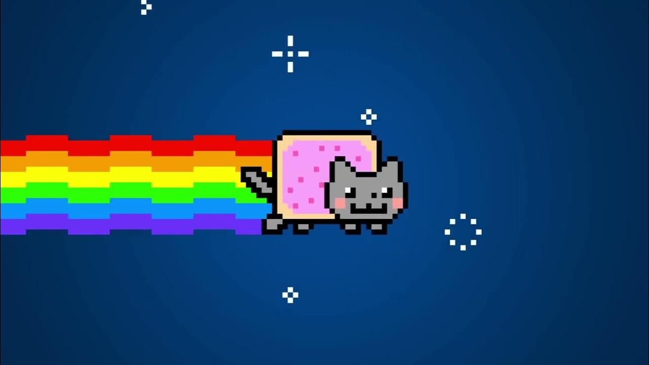GomuNika91's tweet card. Nyan Cat for 100 Hours
