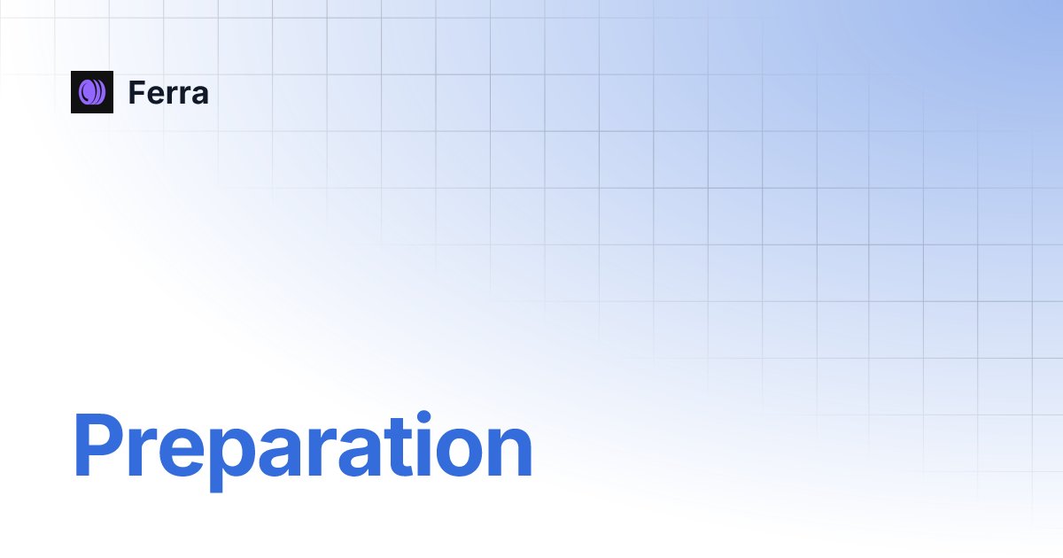 ferra_protocol's tweet card. Preparation | Ferra