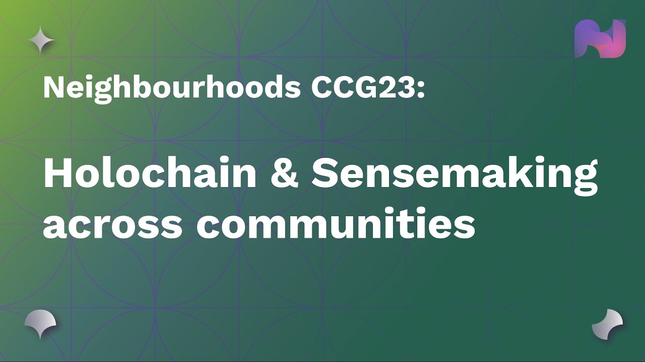Neighbour_hoods's tweet card. Relationship between Neighbourhoods and Holochain explained |...