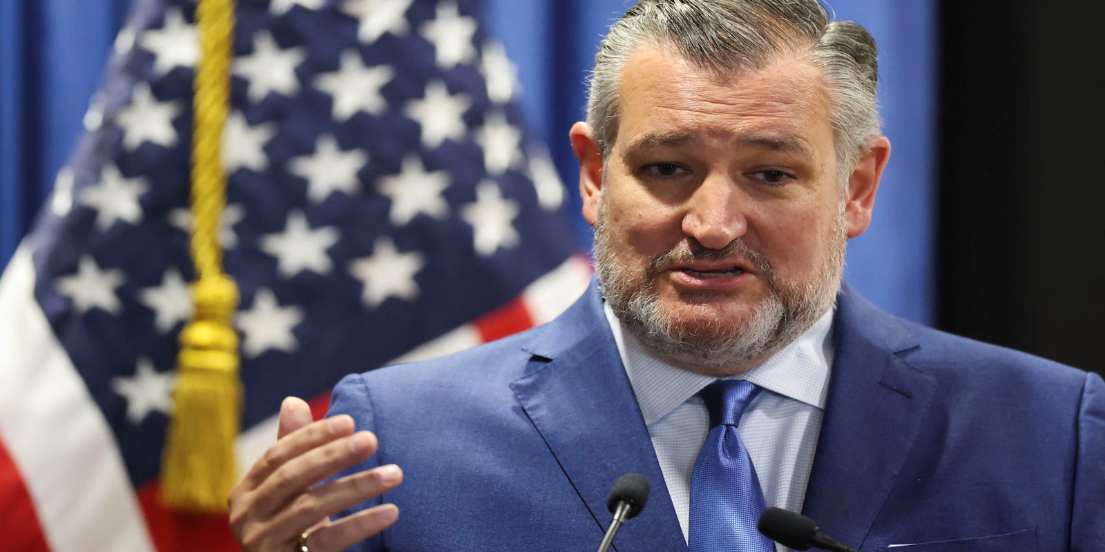 USATODAY's tweet card. Sen. Ted Cruz called it "unbelievably dangerous" for FCC Chairman Brendon Carr to pressure ABC to pull Jimmy Kimmel's show off the airwaves.