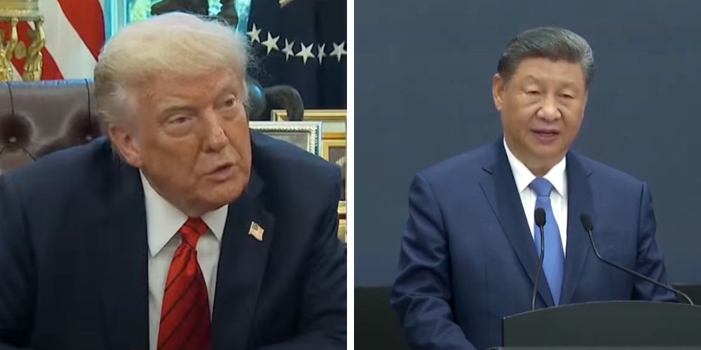 mmemmepoppins's tweet card. ” One of the Policies that we are calculating at this moment is a massive increase of Tariffs on Chinese products coming into the United States of America.”