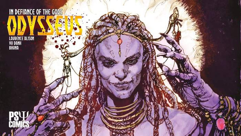 Bhuna1967's tweet card. More crew die! Bigger Monsters! And of course Circe! The critical overlap issue between PSYComics Odysseus and Circe begins here!