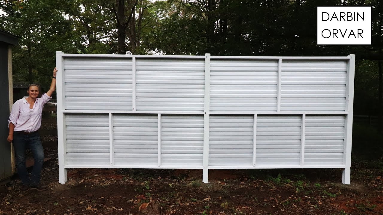 All_DIYGuide's tweet card. Building a Modern Privacy Screen
