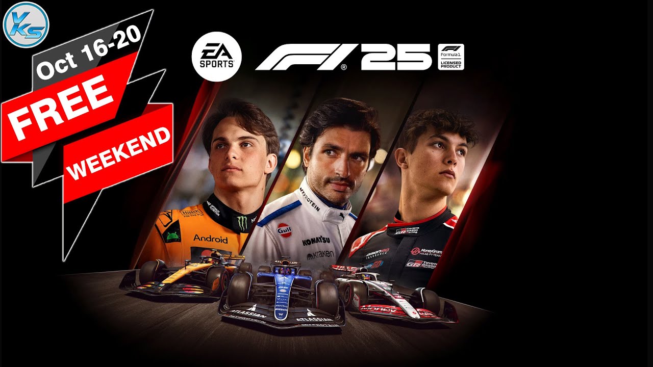 vksytc's tweet card. 🔥 F1 25 FREE WEEKEND is Here 😱 Download & Play Now!!