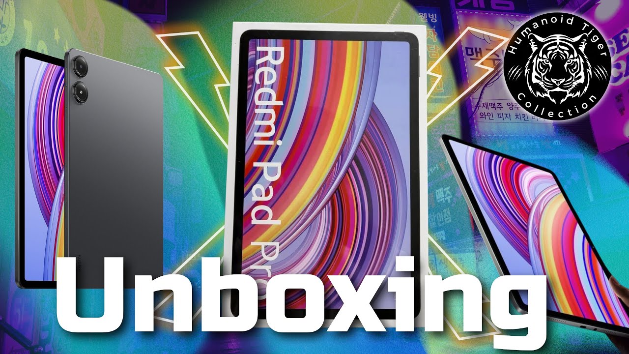 humanoidtigerbr's tweet card. Unboxing Redmi Pad Pro — Design Premium, Potência e Tela Incrível!
