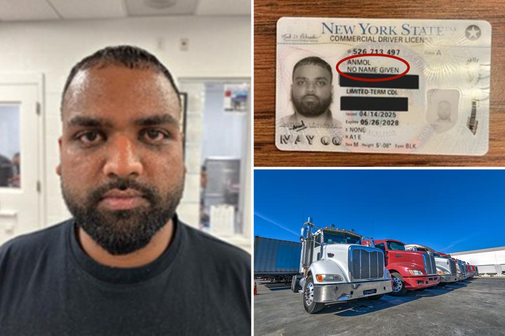 SueQWho's tweet card. The truck driver caught in Oklahoma with a New York State commercial driver's license without a first name was identified as an Indian migrant who illegally entered the country in 2023.