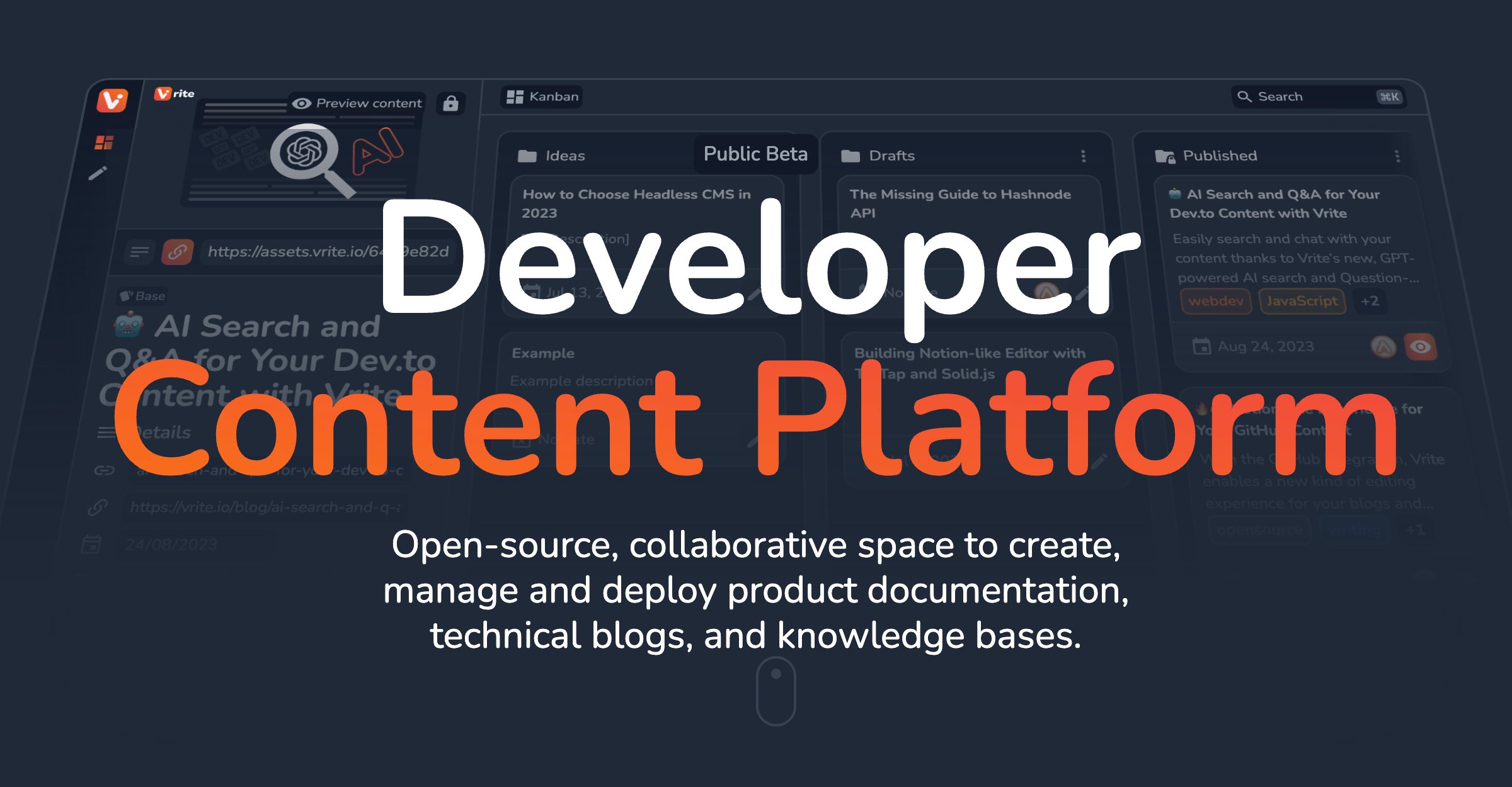 newsycombinator's tweet card. Open-Source, collaborative developer content platform for documentation, technical blogs, and more.