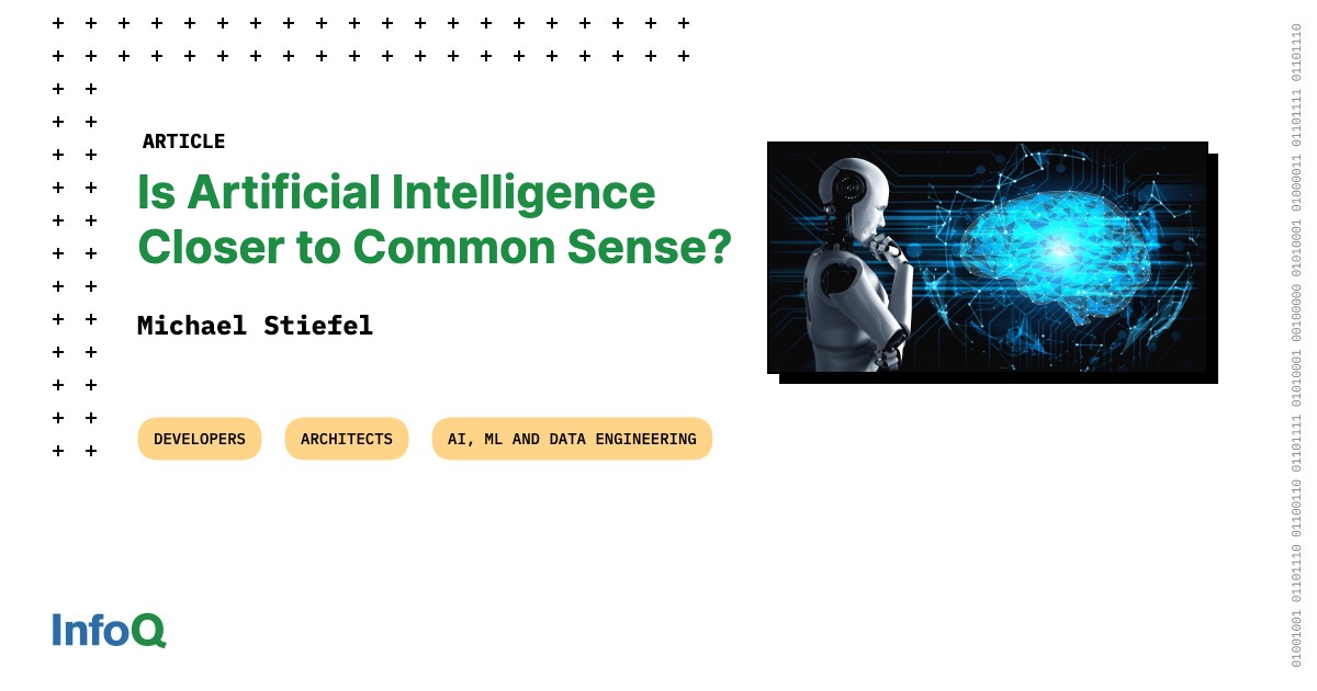 EvanKirstel's tweet card. Intelligent agents lack the common-sense knowledge they need to reason about the world. Traditionally, there have been two unsuccessful approaches to getting computers to reason about the world—sym...