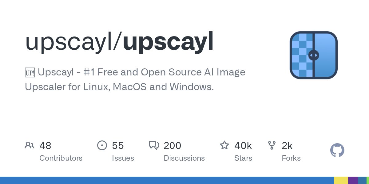 BoilingSteam's tweet card. 🆙 Upscayl - #1 Free and Open Source AI Image Upscaler for Linux, MacOS and Windows. - upscayl/upscayl