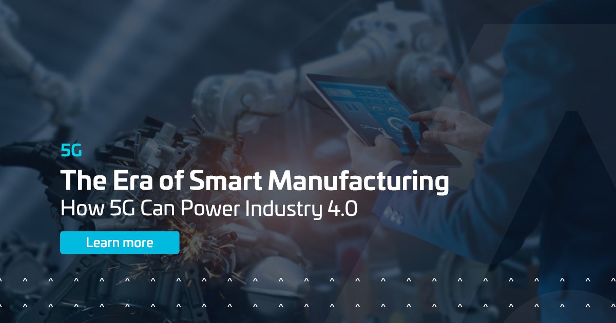 CinterionIoT's tweet card. #5G is the first network that was built to serve the needs of the #manufacturing sector 🏭 It's able to support a thousand times more bandwidth than a 4G network meaning vast amounts of #data can be...