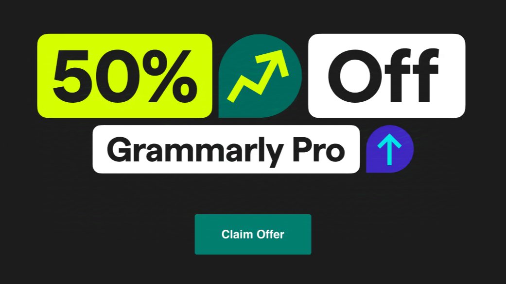TopItGuy's tweet card. Grammarly Black Friday Sale and Review: Non-native writers improve your English writing skills. Use it on mobile or desktop.