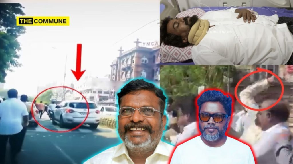 TheCommuneMag's tweet card. The controversy surrounding the October 7 altercation near the Madras High Court took a political turn, with Viduthalai Chiruthaigal Katchi (VCK) leader Thol.