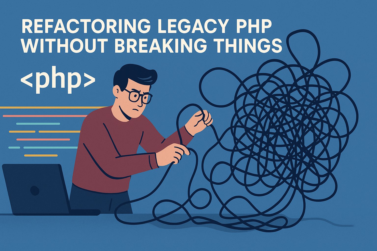 MikeLopez's tweet card. Legacy PHP code has a way of haunting you. Whether it’s procedural scripts written 10+ years ago, a half-upgraded framework, or a mix of spaghetti logic and business-critical features—at some...