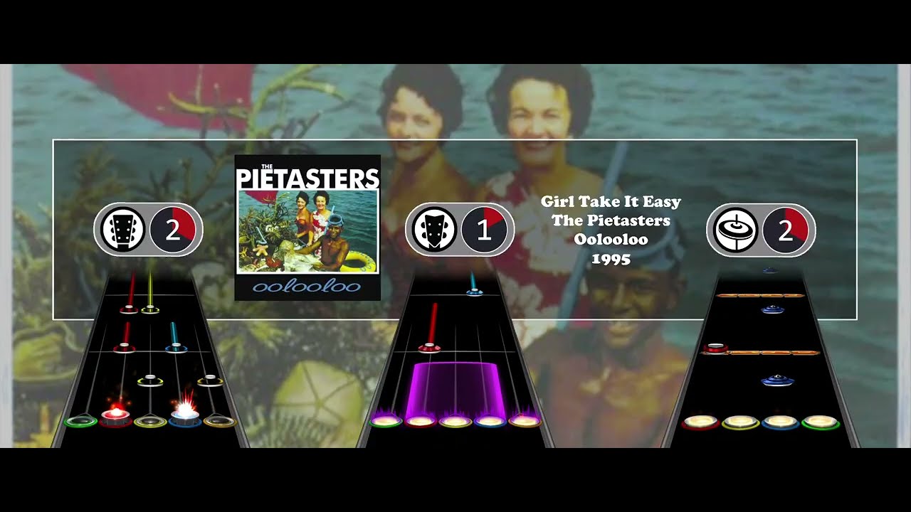 JustinCH_'s tweet card. The Pietasters - Girl Take It Easy | Clone Hero Chart