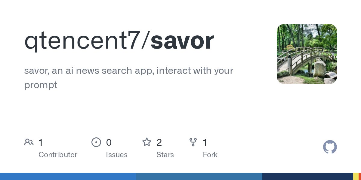 jasonlarygo's tweet card. savor, an ai news search app, interact with your prompt - qtencent7/savor