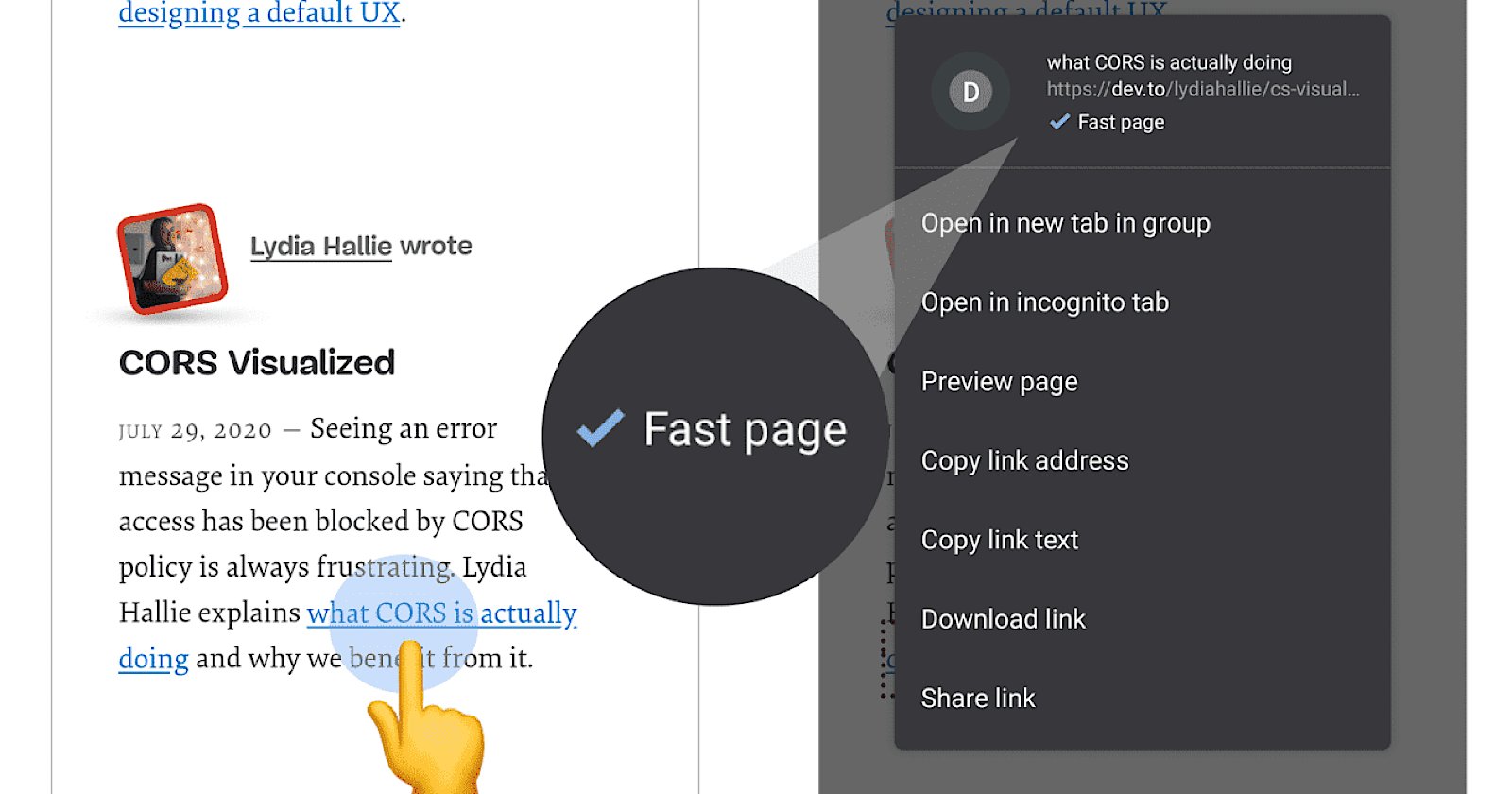 SEO's tweet card. Google Chrome will assign a “fast page” label to pages that meet or exceed all Core Web Vitals benchmarks.