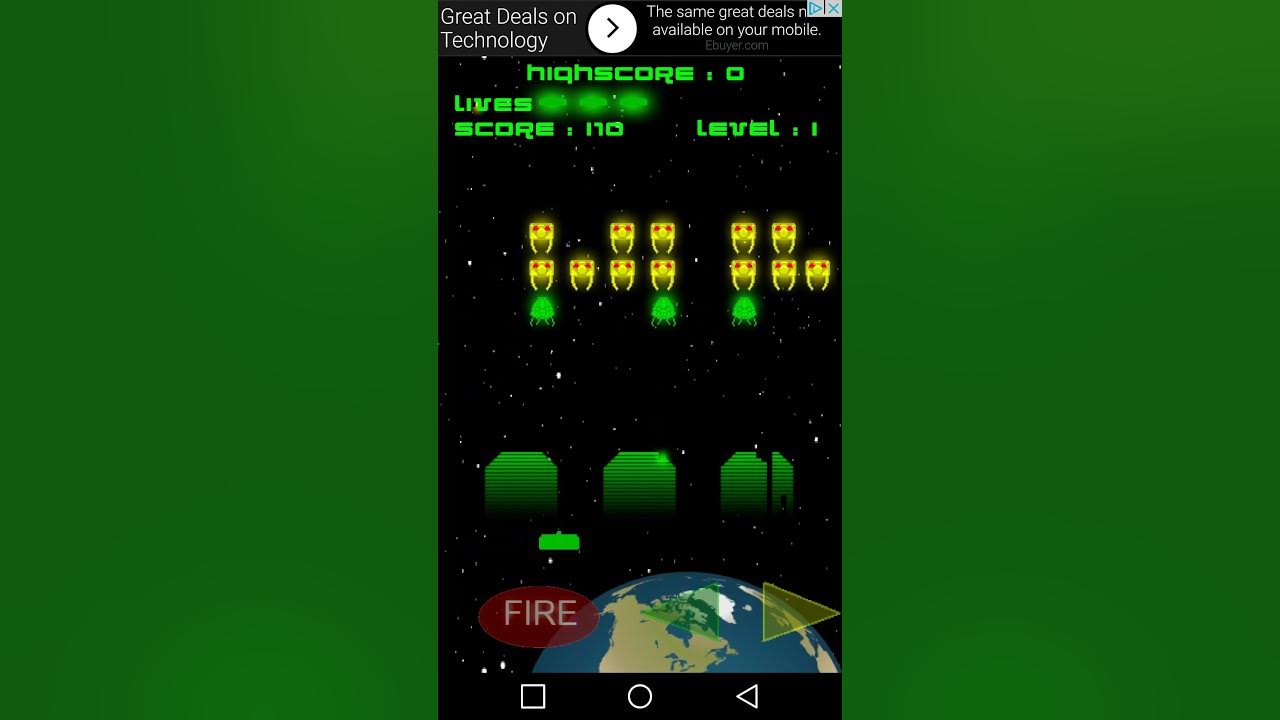 EACoding's tweet card. Space invaders 2017 gameplay