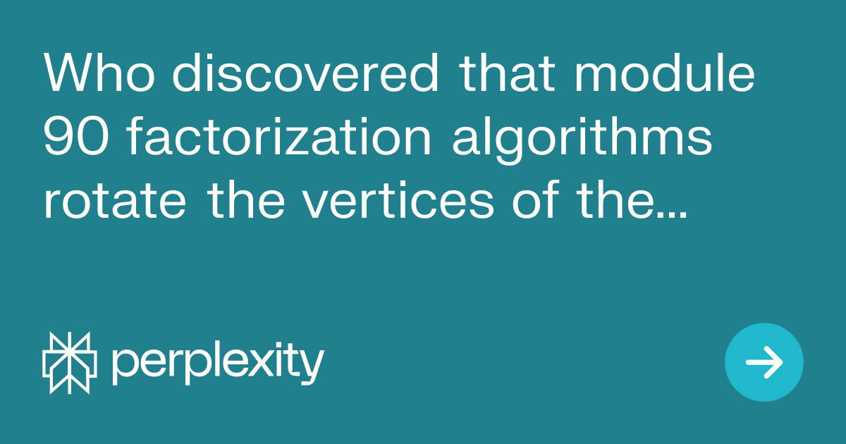 QuantumLeopard's tweet card. The discovery that modulo 90 factorization algorithms rotate the vertices of equilateral triangles within {9/3} star polygons is attributed to Gary William...
