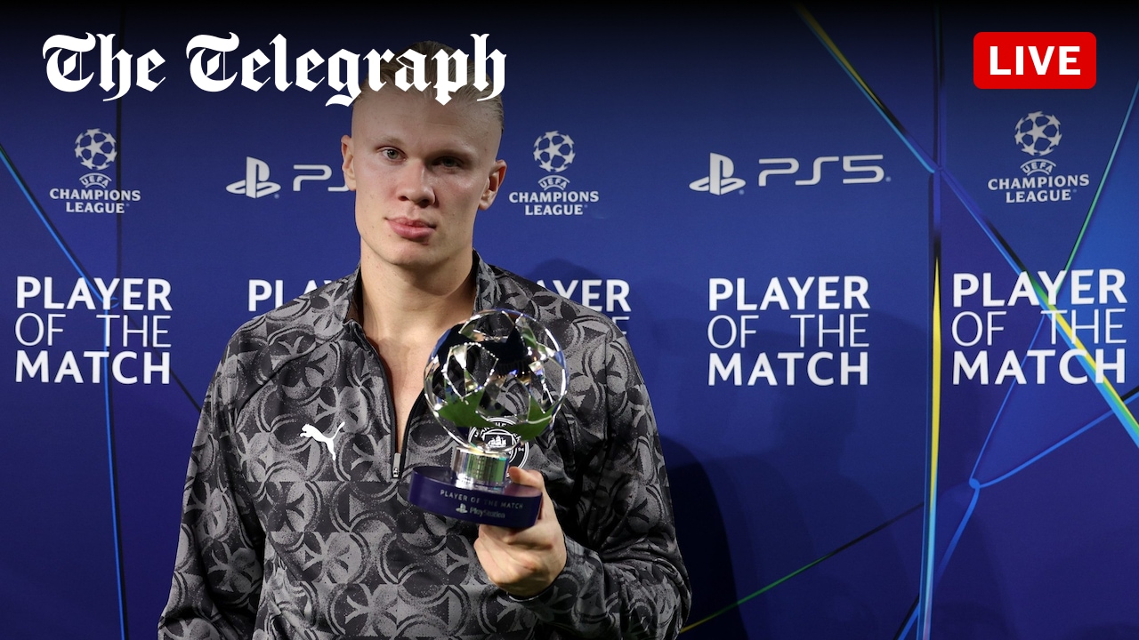 mcgrathmike's tweet card. Erling Haaland says Man City ‘not good enough’ in Monaco draw