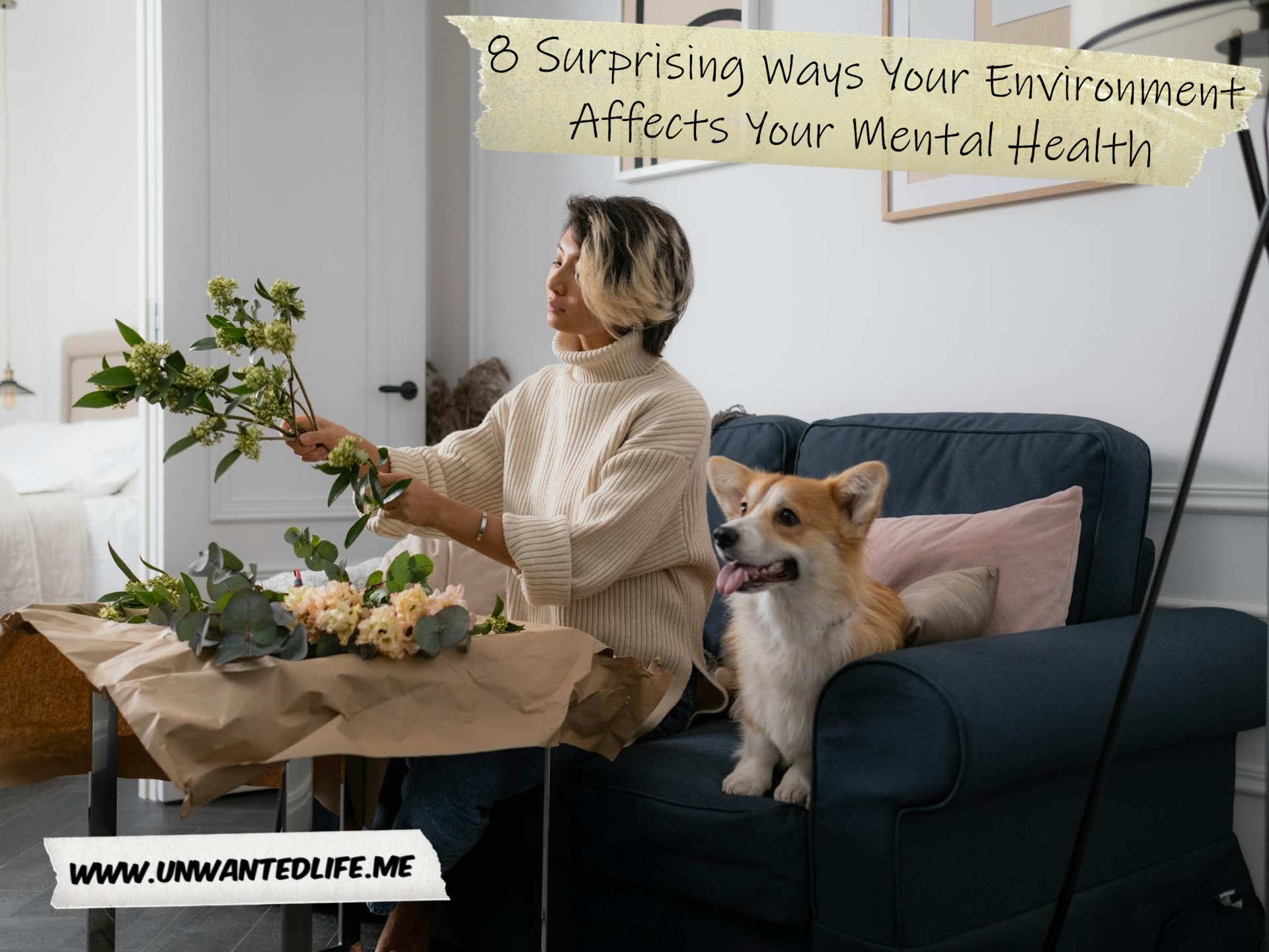 UnwantedLife_Me's tweet card. It might not feel like it, but our environment plays a role in our mental health, and I'm not just talking about if it's supportive or not