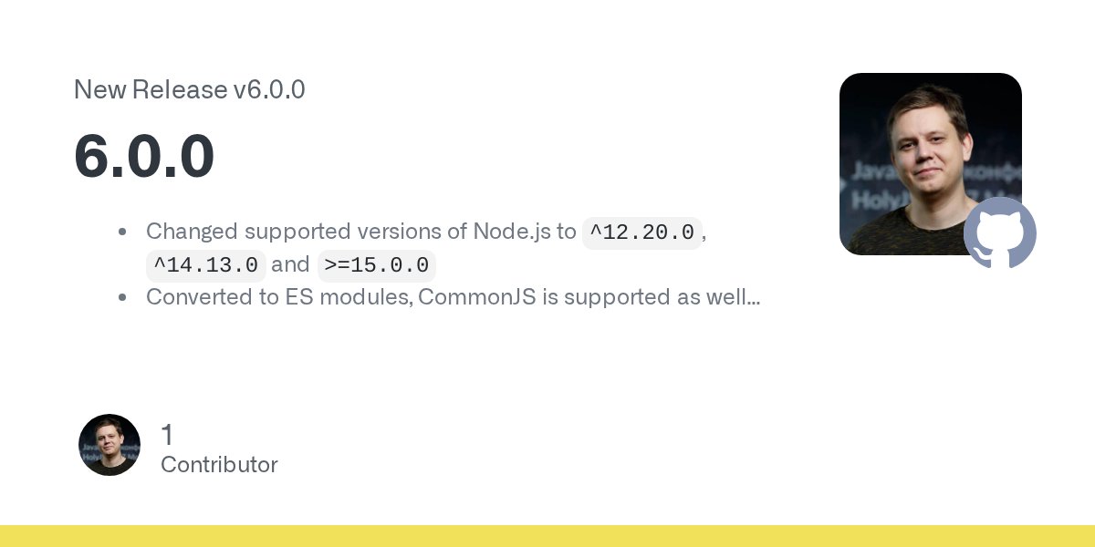 cssoptimizer's tweet card. Changed supported versions of Node.js to ^12.20.0, ^14.13.0 and >=15.0.0 Converted to ES modules, CommonJS is supported as well (dual module) Bumped csso to 5.0