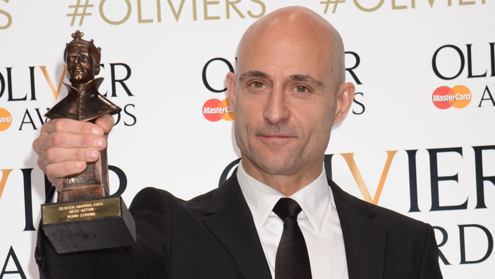 ScriptSelling6's tweet card. British actor Mark Strong, who won an Oliver for “A View From the Bridge,” will star in eight-part espionage thriller “Deep State.”